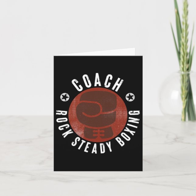 Sten Steady Boxing Coach Kort (Framsida)