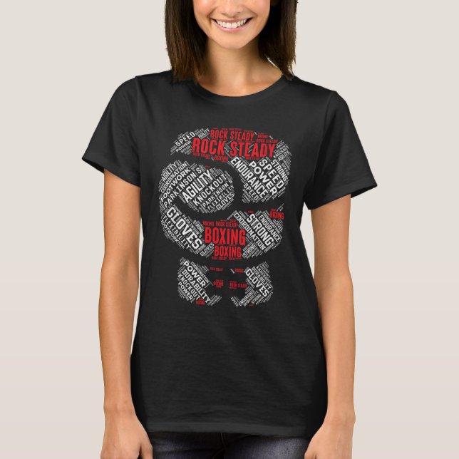 Sten Steady Boxing Glove Parkinsons T Shirt (Framsida)
