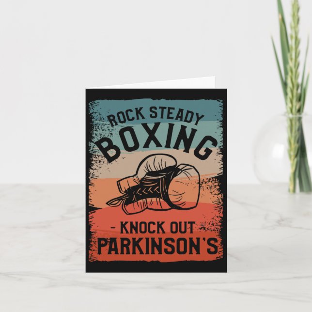 Sten Steady Boxing känner av Parkinsons medvetenhe Kort (Framsida)