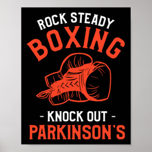Sten Steady Boxing känner av Parkinsons medvetenhe Poster