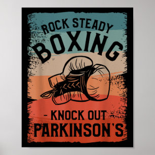 Sten Steady Boxing känner av Parkinsons medvetenhe Poster