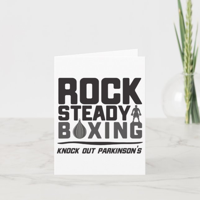 Sten Steady Boxing knackar ut Parkinsons Kort (Framsida)
