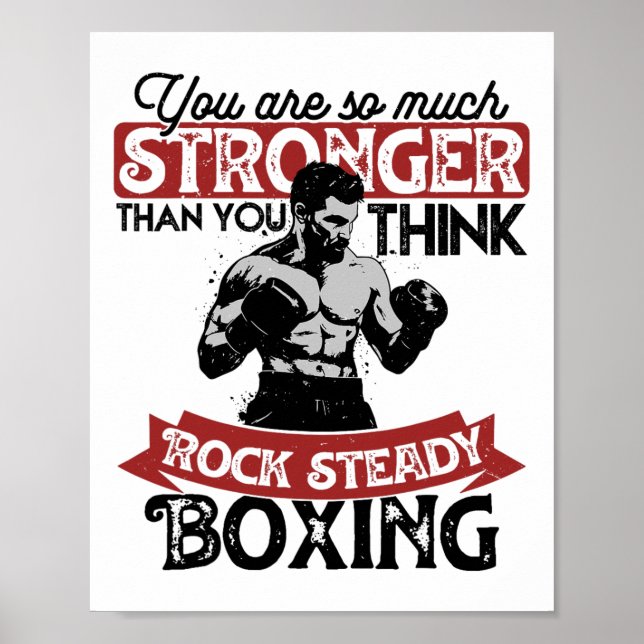 Sten Steady Boxing Parkinson är starkare 1 Poster (Framsidan)