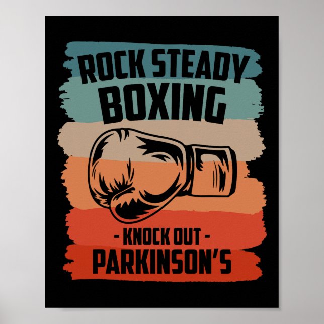 Sten Steady Boxing slår ut Parkinsons inspiration Poster (Framsidan)