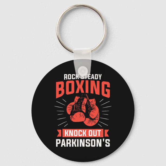 Sten Steady Boxing stryper Parkinsons Boxer Nyckelring (Framsida)