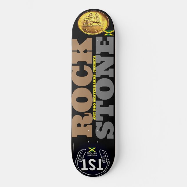 STEN STONE OFFICIELL JMT 8 1/4-tums Skateboard Dec (Framsida)