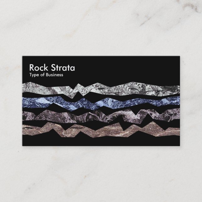 Sten Strata - Black Visitkort (Framsida)