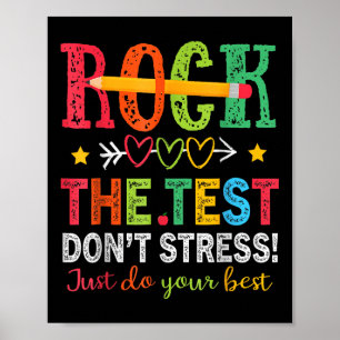 Sten Stressar inte att du bara gör dina bästa lära Poster