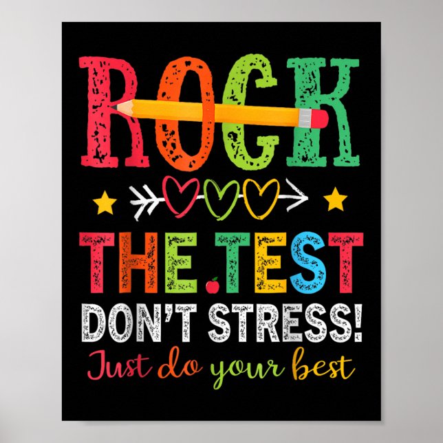Sten Stressar inte att du bara gör dina bästa lära Poster (Framsidan)