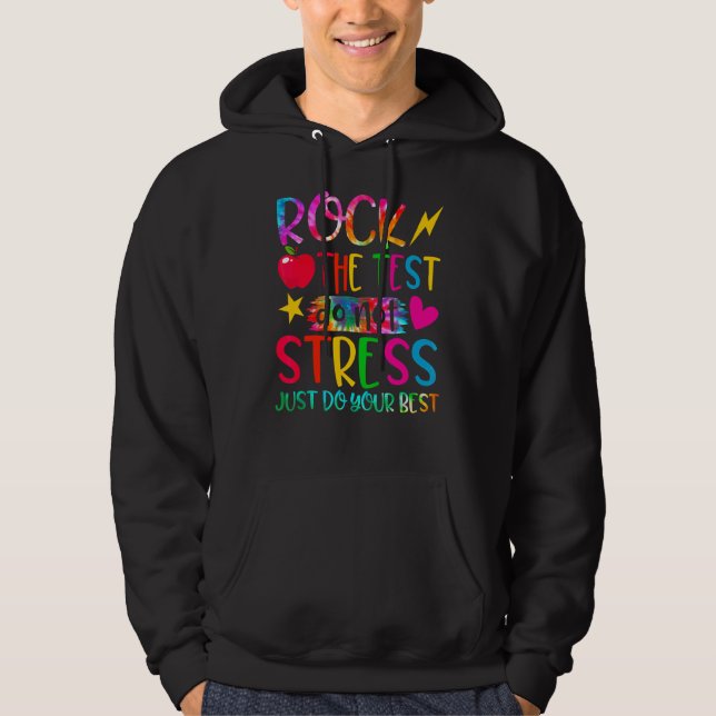Sten Stressar inte testet bara det bästa testet Hoodie (Framsida)