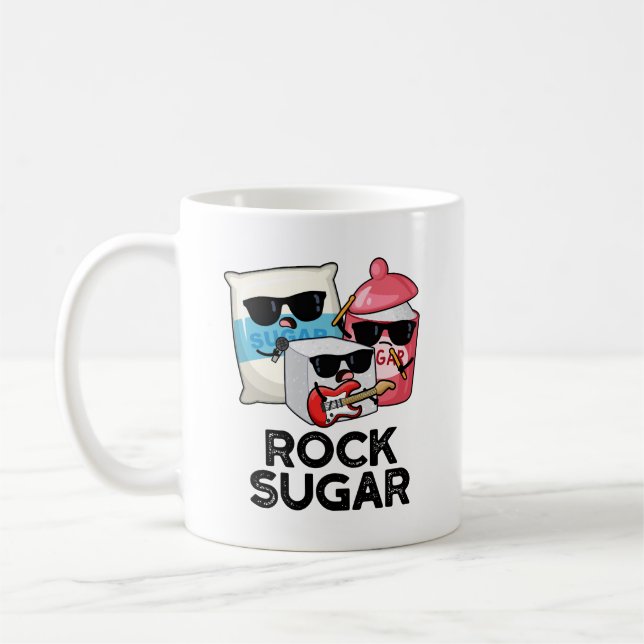 Sten Sugar Funny Food Pun Kaffemugg (Vänster)
