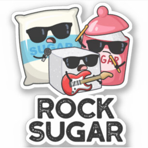Sten Sugar Funny Food Pun Klistermärken