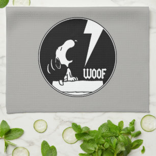 Sten Tees   Snoopy Howling Kökshandduk