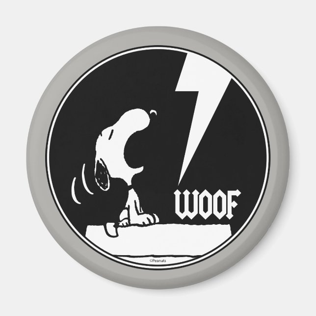Sten Tees | Snoopy Howling Magnet (Framsidan)