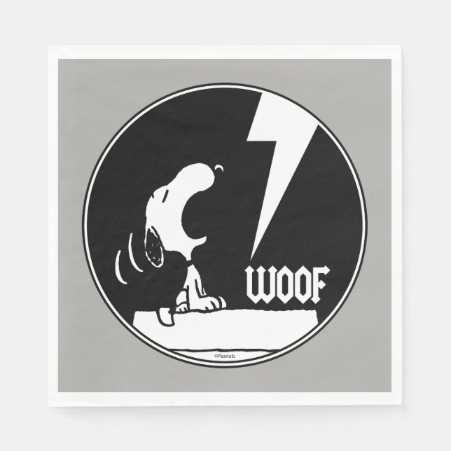 Sten Tees | Snoopy Howling Pappersservett (Framsidan)