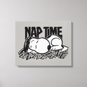 Sten Tees   Snoopy Nap Time Canvastryck