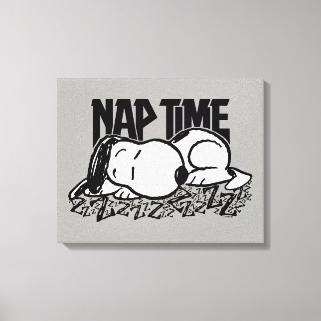 Sten Tees | Snoopy Nap Time Canvastryck (Framsida)