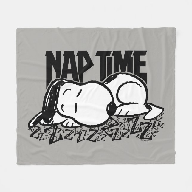 Sten Tees | Snoopy Nap Time Fleecefilt (Framsidan (Horisontell))