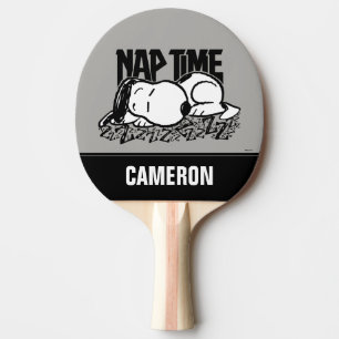 Sten Tees   Snoopy Nap Time   Lägg till ditt namn Pingisracket