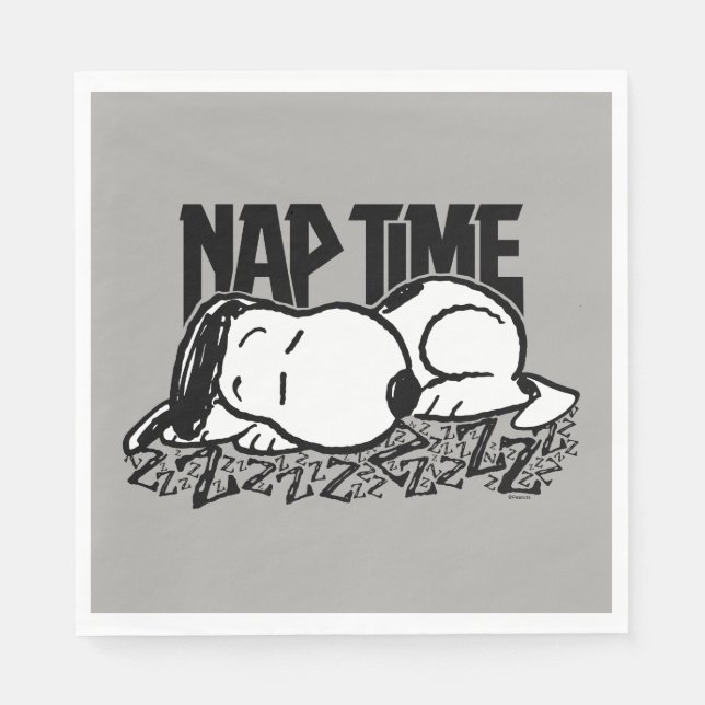 Sten Tees | Snoopy Nap Time Pappersservett (Framsidan)