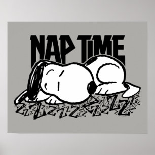 Sten Tees   Snoopy Nap Time Poster