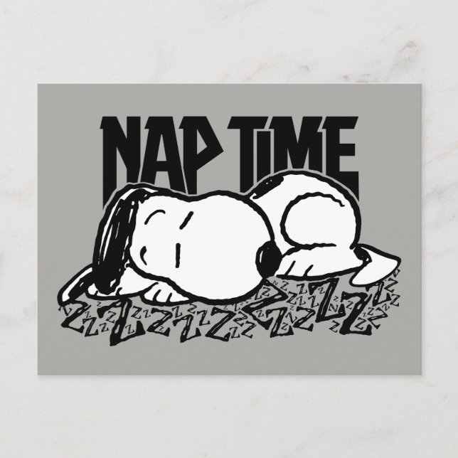 Sten Tees | Snoopy Nap Time Vykort (Framsida)