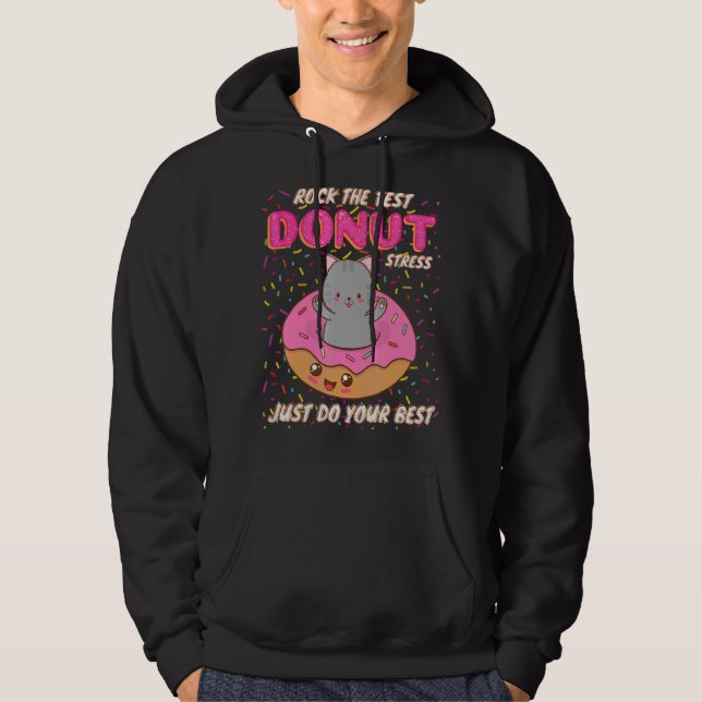 Sten Tes Stressar inte bara att göra din bästa läx Hoodie (Framsida)