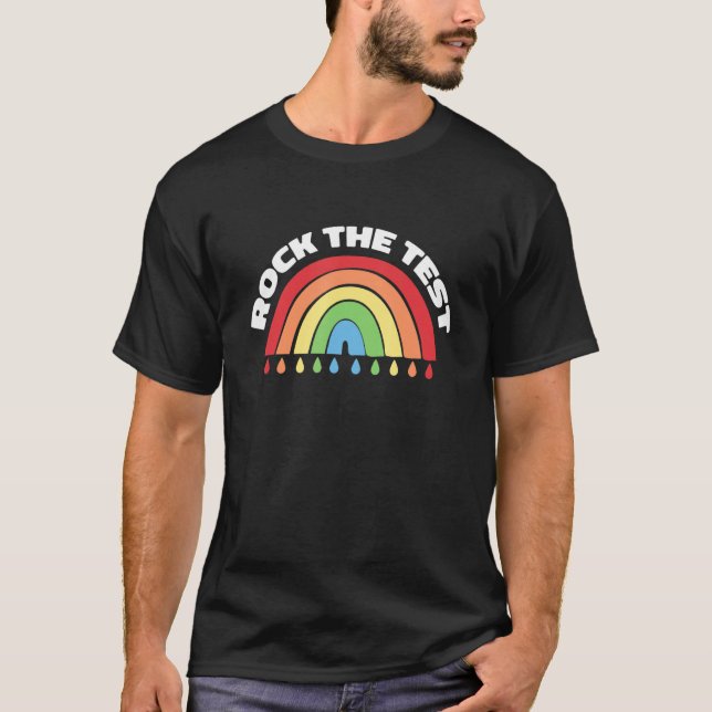 Sten testdagen Dabbing Uni för testlärare T Shirt (Framsida)