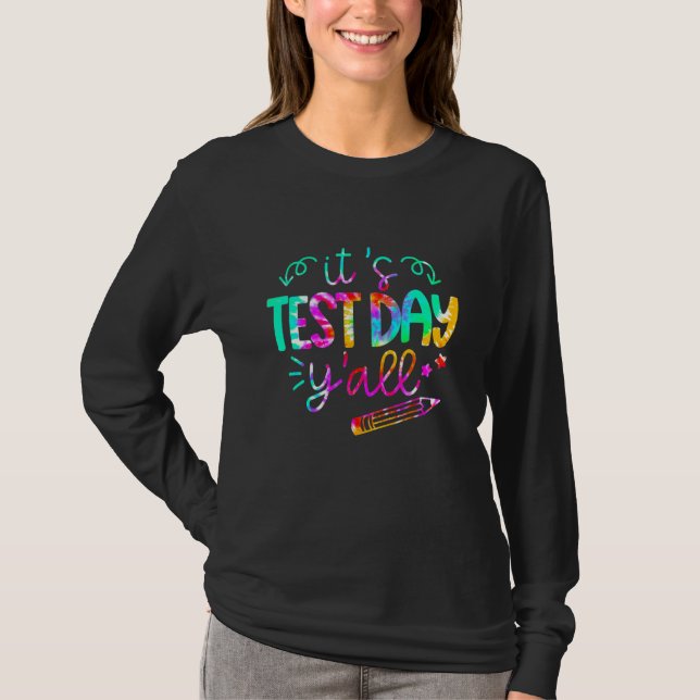 Sten testdagen för testning av testlärardagen, stu t shirt (Framsida)