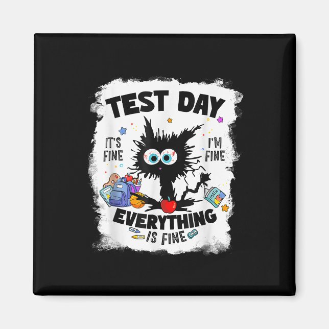 Sten testdagen katt dess Bra Magnet (Framsidan)