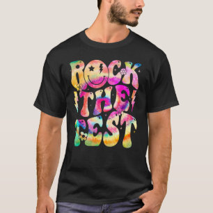 Sten testdagen Retro Hippie Motivationa T Shirt