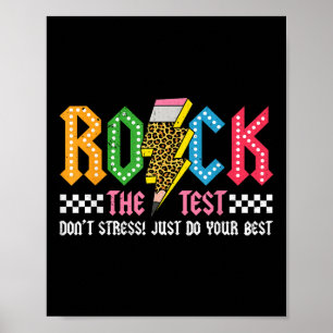 Sten Testdagen Stressar inte Abcd Alphabe Poster