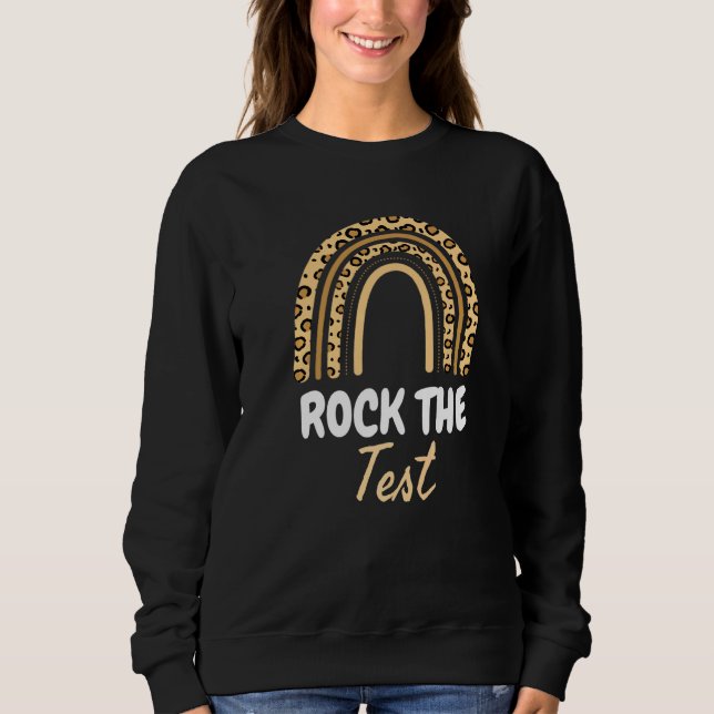 Sten testdagslärarens testdag för regnbåge t shirt (Framsida)
