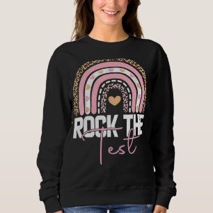 Sten testdagslärarens testdag för regnbåge t shirt