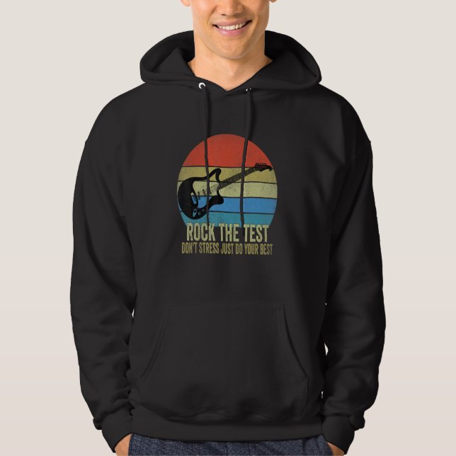 Sten Testdonet Stressar testdagen Te Hoodie (Framsida)