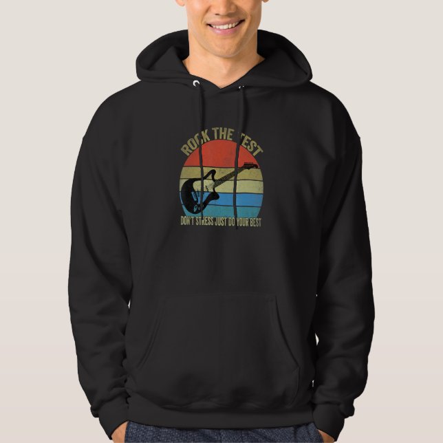 Sten Testdonet Stressar testdagen Te Hoodie (Framsida)