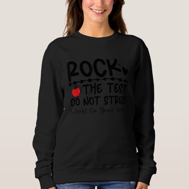 Sten Testdonet Stressar testdagslärartestning T Shirt (Framsida)