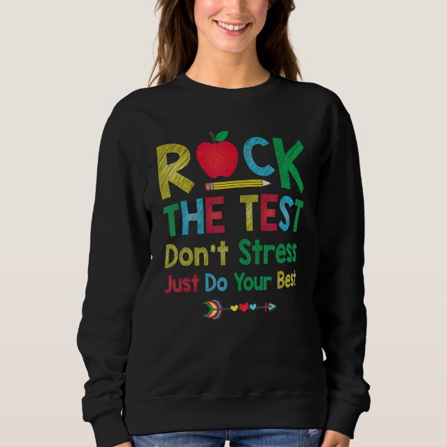 Sten Testet Stressar inte att bara göra bästa lära T Shirt (Framsida)
