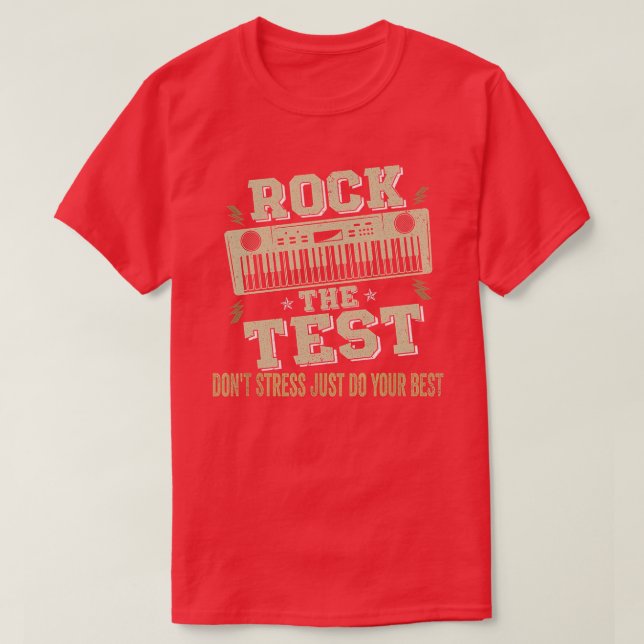 Sten Testet Stressar testdagen för det praktiska t T Shirt (Design framsida)