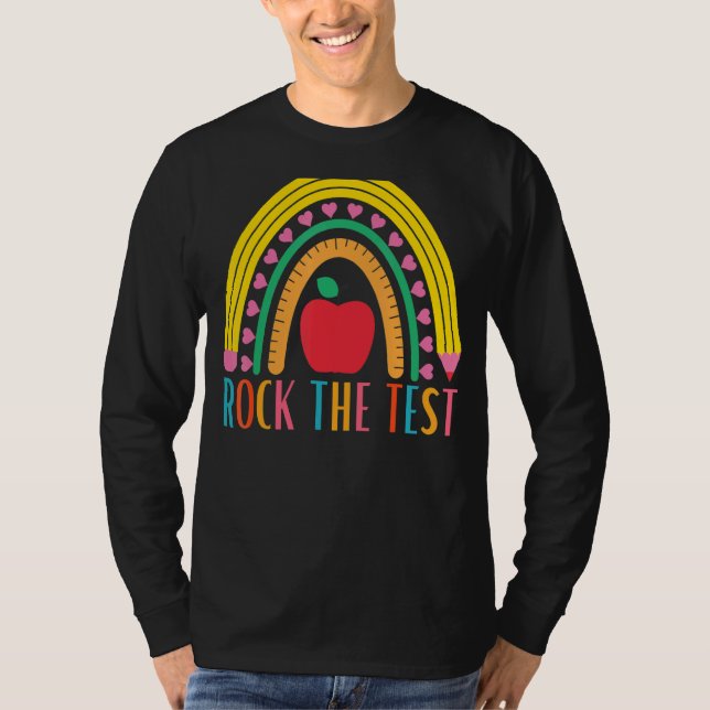 Sten testning för lärarprovare testdagskurser t shirt (Framsida)