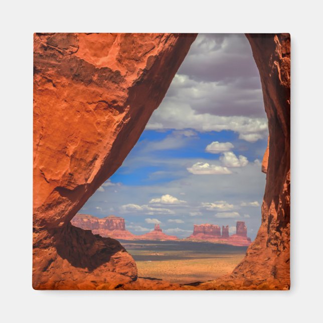 Sten till Monument Valley, AZ Magnet (Framsidan)