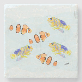 Sten Underlägg: Skola för tropiska fiskar Stenunderlägg