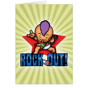 Sten ut! hälsningskort