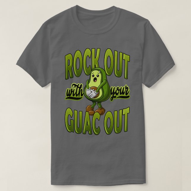 Sten ut med din Guac Out Avocado T Shirt (Design framsida)