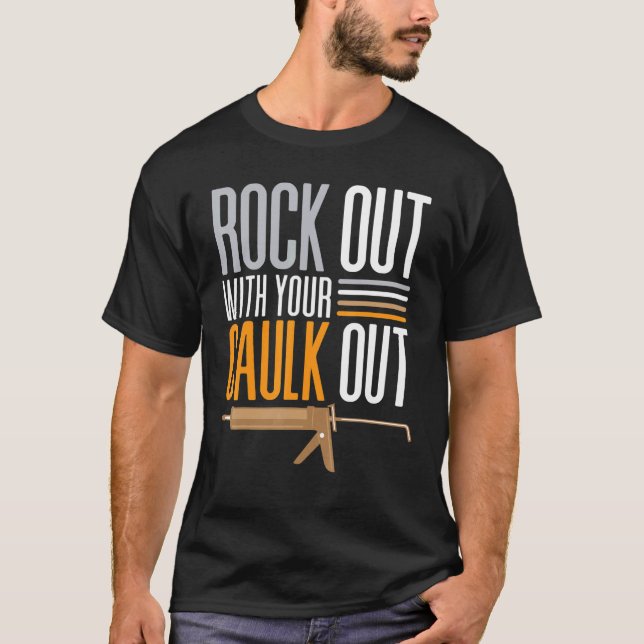 Sten ut med din kaulk ut t shirt (Framsida)