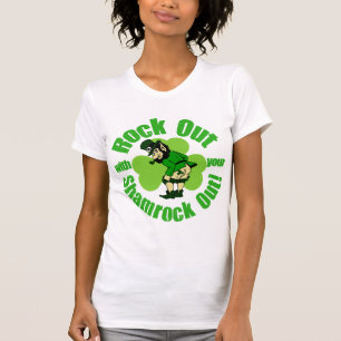 Sten ut med din Shamrock ut T Shirt