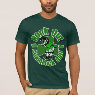 Sten ut med din Shamrock ut Tee Shirt