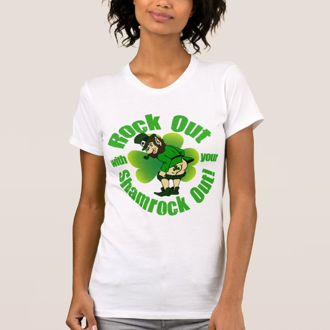 Sten ut på st patricks day t-shirt (Framsida)