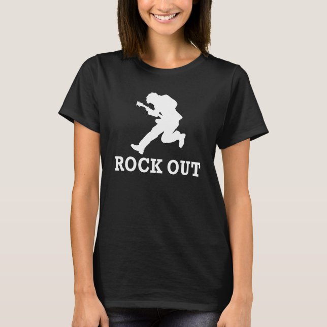Sten ut Rock and roll Rocker T Shirt (Framsida)