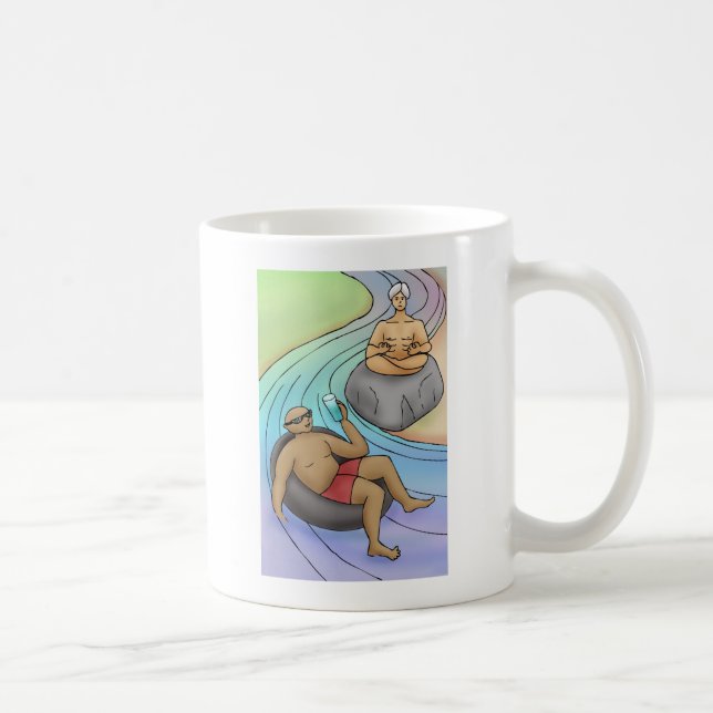 Sten Vatten - Gå med flödet Kaffemugg (Höger)